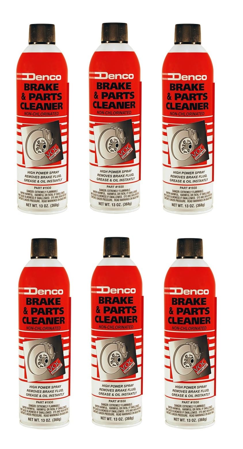 DENCO #1930 brake cleaner can label shown for fast degreasing.