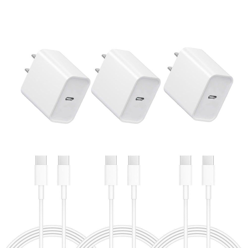 DENGWENQIANG 20W USB-C charger block powers iPhone quickly and safely.