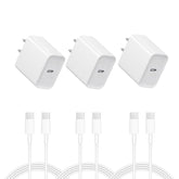 DENGWENQIANG 20W USB-C charger block powers iPhone quickly and safely.