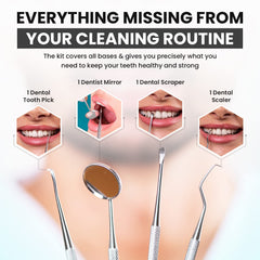 Dental Duty scraper removes plaque for deeper cleaning