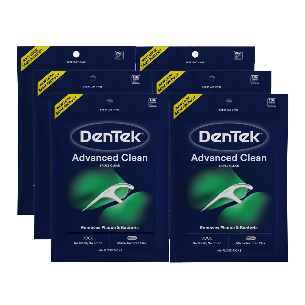 DenTek advanced clean floss picks with no break feature for reliable cleaning
