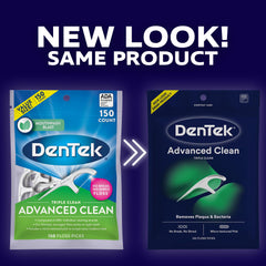 Textured DenTek floss pick for deep cleaning between teeth