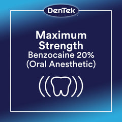 DenTek carrying case keeps the pain relief kit organized for travel.