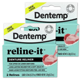 Dentemp Reline-It kit packaging update highlights a trusted denture reliner for secure comfort.