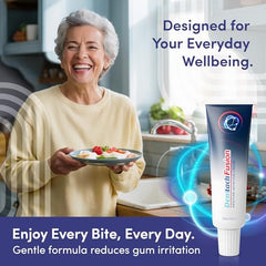 DENTTACH Fusion zinc-free cream texture ideal for daily wear.