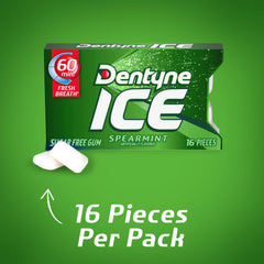 Dentyne Ice Spearmint gum in a purse for quick refresh