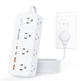 DEPOW 2-prong to 3-prong adapter converting an ungrounded outlet for compatible devices