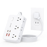 DEPOW two-prong to three-prong adapter outlet for ungrounded rooms.