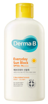 Derma B Everyday Sun Block bottle for face and body in large size