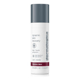 Dermalogica Dynamic Skin Recovery SPF50 bottle closeup showing daily UV protection.