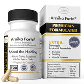DermAvance Arnika Forte bottle showing natural ingredients for bruising and swelling support