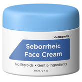 Dermgentle Seborrheic Dermatitis face cream bottle with pump for easy, gentle application.