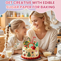 Derzio cake topper samples demonstrate versatile edible designs.
