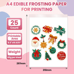 Derzio frosting sheets with printed designs for customizable toppers.