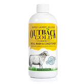 Desert Breeze Outback Gold Wool Wash bottle showing fragrance-free formula for delicate fibers