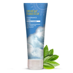 Desert Essence fragrance free conditioner bottle front for unscented moisture.