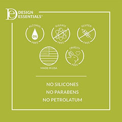 Detangling action of Design Essentials almond avocado leave-in reduces knot time