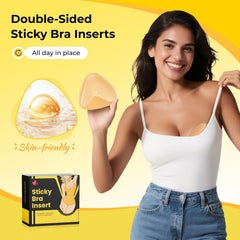 DesirTop invisible bra pad in beige creates a seamless look beneath backless styles.