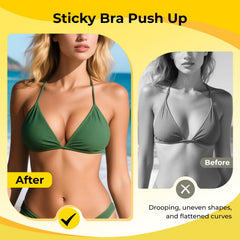 DesirTop waterproof reusable bra pads stay sticky through sweat and swimming.