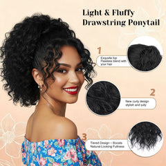 Detean synthetic hair ponytail offering lightweight style