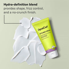 DevaCurl hydra-definition blend on curls enhances moisture and bounce