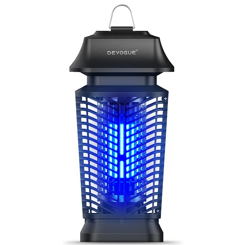 DEVOGUE Electric Bug Zapper close-up of durable shell for outdoor use