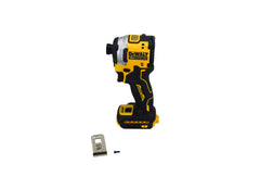 DEWALT DCF850B with LED work light illuminates the workspace for accurate driving.