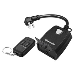 DEWENWILS outdoor dimmer remote-control for convenient indoor adjustment of string lights