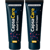 dftluue capsacare nerve cream bottle highlights soothing daily relief