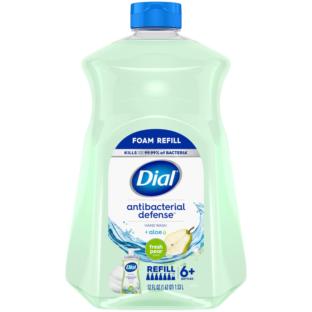 Dial Antibacterial Foaming Hand Soap Fresh Pear bottle with moisturizing aloe vera