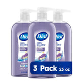 Dial Calm & Soothe 3-pack bottles on display with lavender jasmine scent.