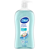 Dial Refresh & Renew Coconut Water bottle seen from the side for a crisp morning cleanse