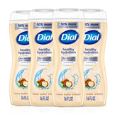 Dial Healthy Hydration 4-pack bottles displayed for easy family use