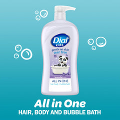 Dial Kids lavender foam bubbles for a playful, easy rinse during bath time.