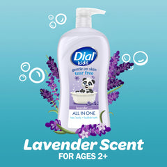 Dial Kids tear-free formula ideal for gentle hair and body washing.