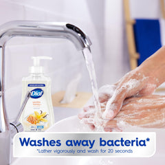 Dial Vanilla Honey foamy lather demonstrates rich, creamy cleansing texture.