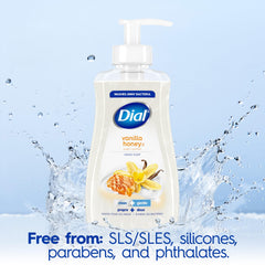 Dial Vanilla Honey handwash moment shows gentle cleansing for daily use.