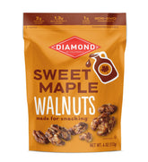 Diamond of California maple walnut snack bag – convenient protein snack for on-the-go