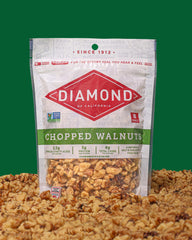 Diamond of California chopped walnuts 8oz on baking sheet cookies