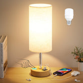 Dicoool touch bedside lamp assembly showing easy setup on a clean surface