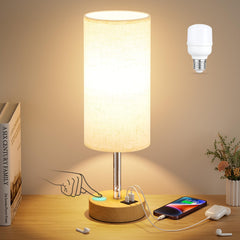 Dicoool touch bedside lamp assembly showing easy setup on a clean surface