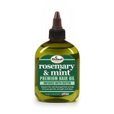 Difeel Rosemary and Mint hair oil bottle delivers nourishing shine for hair.