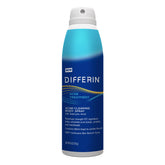 Differin Acne-Clearing Body Spray applied to the back for even coverage on hard-to-reach areas.