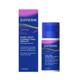 Differin dark spot serum bottle ready for bedside use supports even skin tone over time.