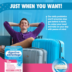Digestive Advantage probiotic bottle showing immune support potential.