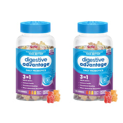 Digestive Advantage Probiotic Gummies bottle front view shows daily gut and immune support benefits