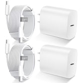 DiHines 20W USB-C charger block with wall plug for quick iPhone charging.