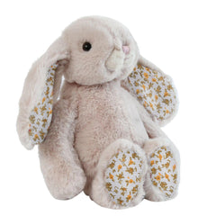 DILLY DUDU Blossom Bunny sits upright with bean bag bottom for stable display.