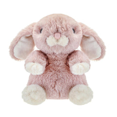 DILLY DUDU Pink Bunny Plush sits upright for decorative display.