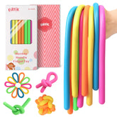 Diltik monkey noodle sensory strings in bright colors promote focus and calm.